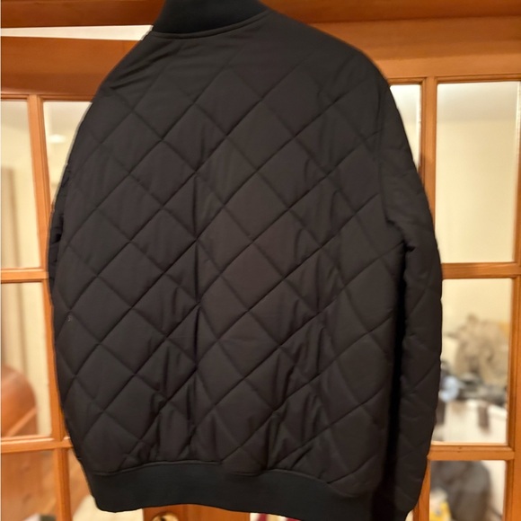 Levi's Men's Black and Orange Quilted Bomber Jacket - Picture 5 of 5